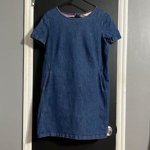 Boden Denim Short Sleeve Dress w/ Pockets Size: 10